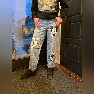 Super cute Mickey Mouse jeans by Bershka